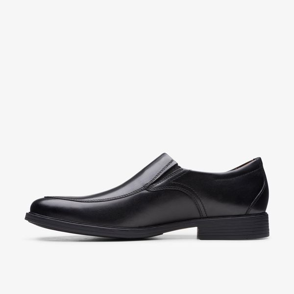 Men's Whiddon Step Black Leather Loafers - Image 2
