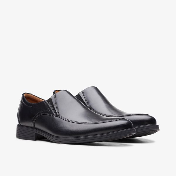 Men's Whiddon Step Black Leather Loafers - Image 4