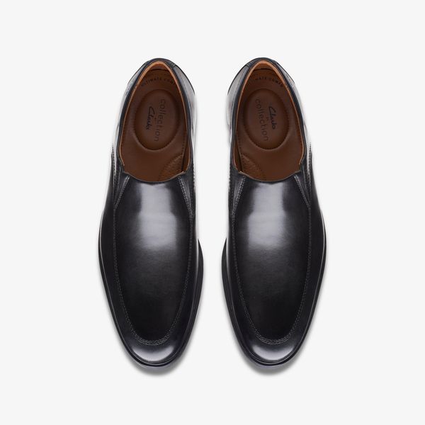 Men's Whiddon Step Black Leather Loafers - Image 6