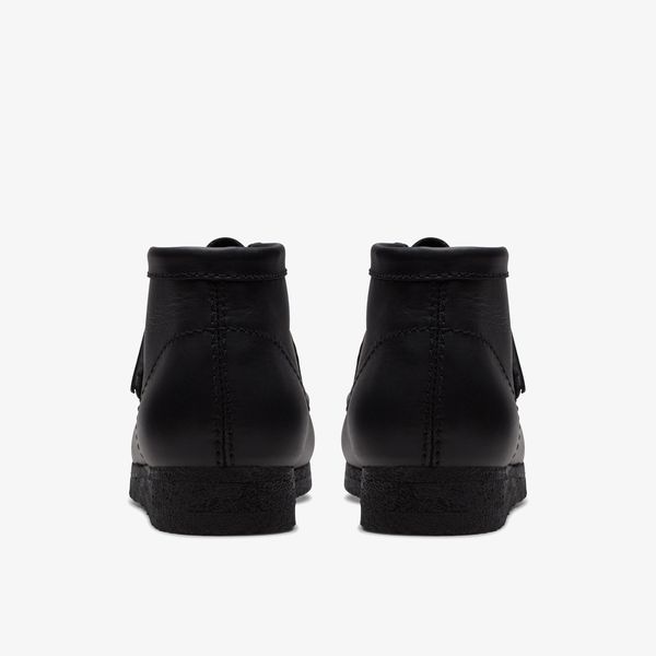 Men's Wallabee™ Boot Black Leather Boots - Image 5