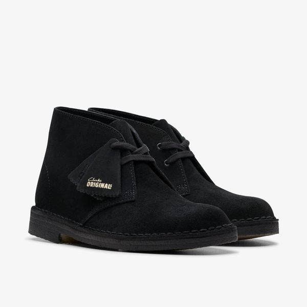 WOMENS Desert Boot Black Suede Desert Boots - Image 4