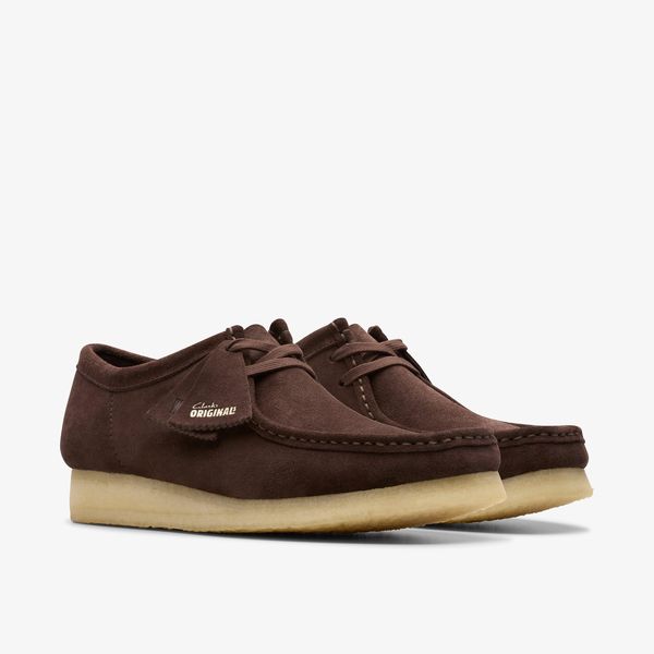 Men's Wallabee™ Dark Brown Suede Shoes - Image 4