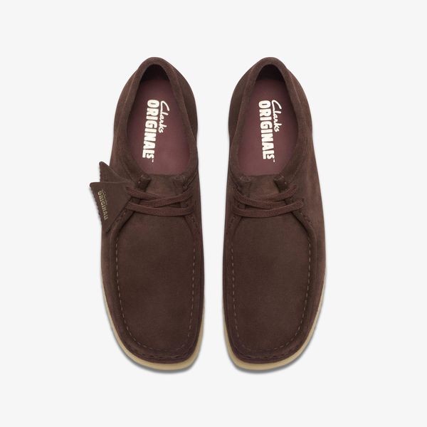 Men's Wallabee™ Dark Brown Suede Shoes - Image 6