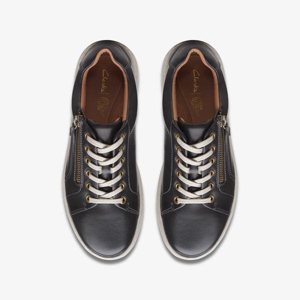 Women's Nalle Lace Black Leather Sneakers - Image 6