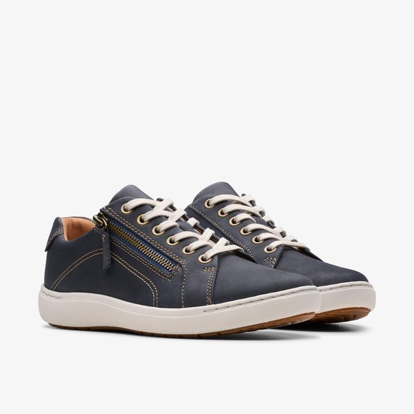 Women's Nalle Lace Navy Nubuck Sneakers - Image 4