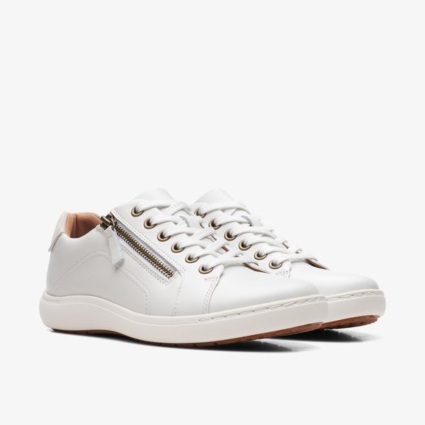 Women's Nalle Lace White Leather Sneakers - Image 4
