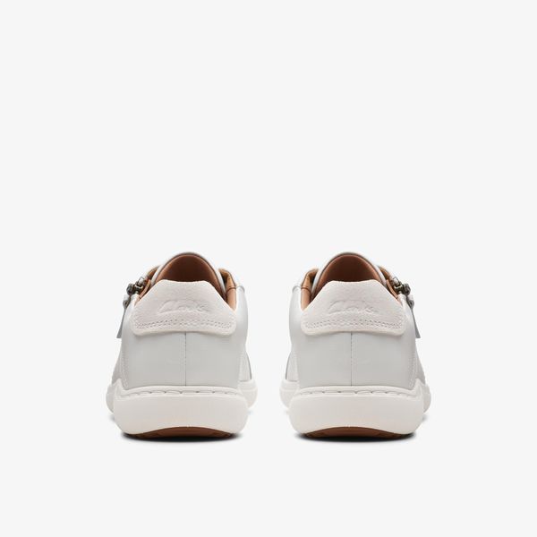 Women's Nalle Lace White Leather Sneakers - Image 5