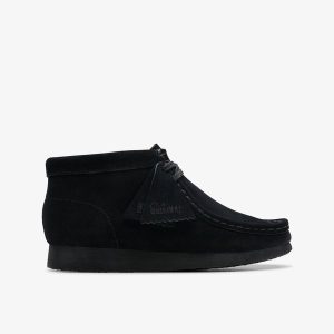 Kids Wallabee Boot Older Black Suede Boots