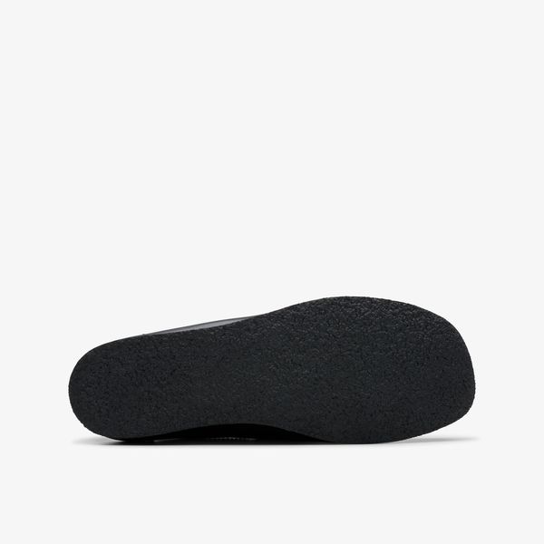 Kids Wallabee™ Older Black Leather Shoes - Image 3