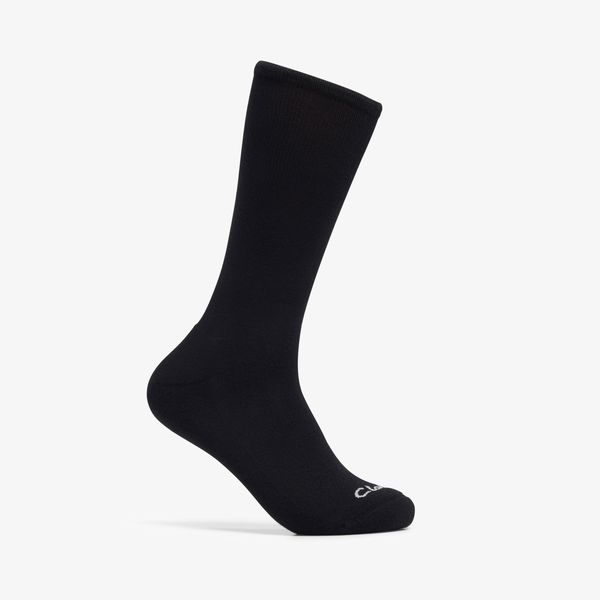 Men's Moisture Wicking Black Crew Socks