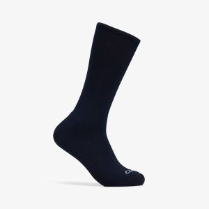 Men's Moisture Wicking Navy Crew Socks