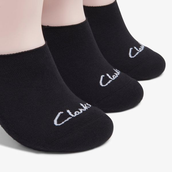 Mens 3 pack Solid Liner Black Socks - Image 3