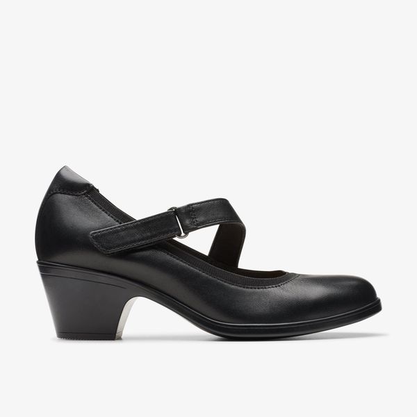 Women's Emily 2 Mabel Black Leather Mary Jane Shoes