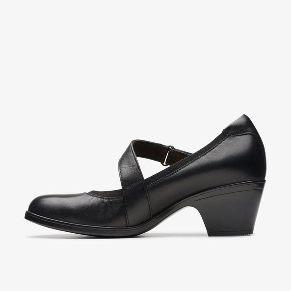 Women's Emily 2 Mabel Black Leather Mary Jane Shoes - Image 2