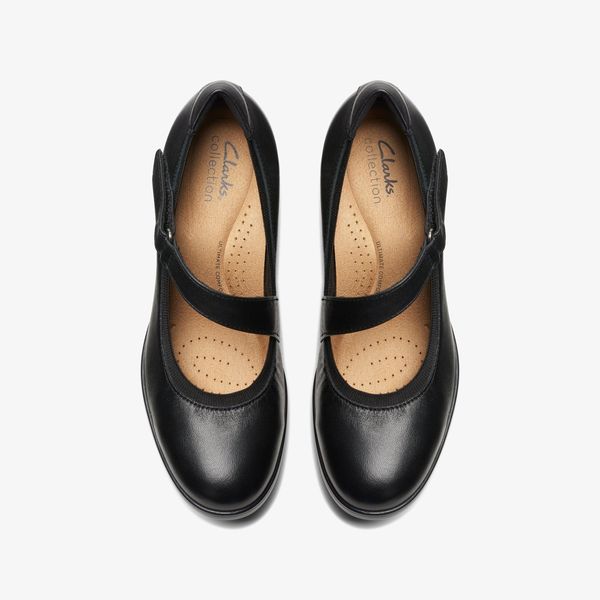 Women's Emily 2 Mabel Black Leather Mary Jane Shoes - Image 6