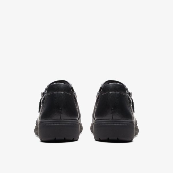 Women's Carleigh Ray Black Leather Slip Ons - Image 5