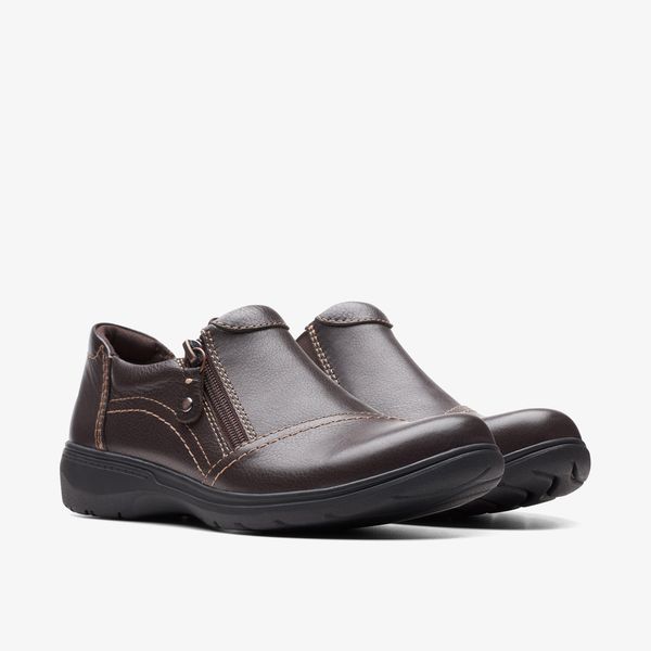 Women's Carleigh Ray Dark Brown Leather Slip Ons - Image 4