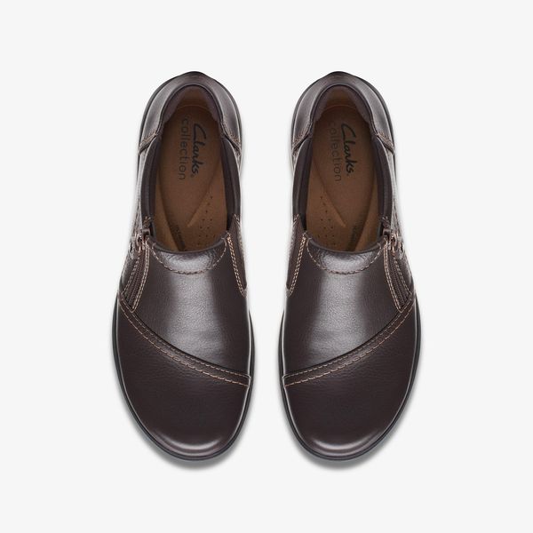 Women's Carleigh Ray Dark Brown Leather Slip Ons - Image 6