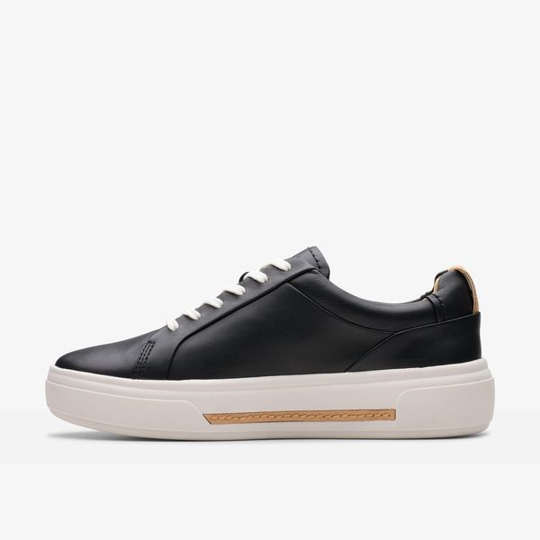 Women's Hollyhock Walk Black Leather Sneakers - Image 2