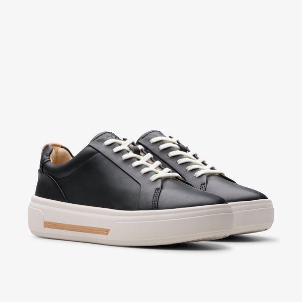 Women's Hollyhock Walk Black Leather Sneakers - Image 4