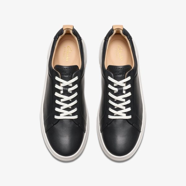 Women's Hollyhock Walk Black Leather Sneakers - Image 6