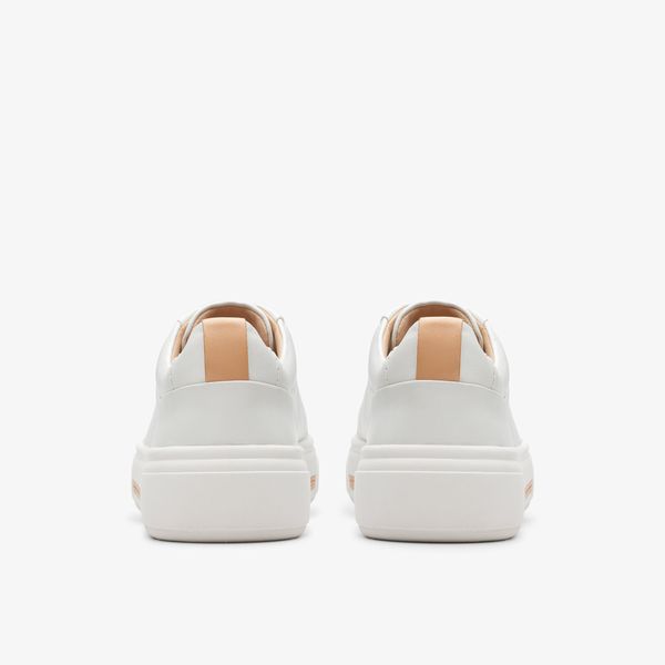 Women's Hollyhock Walk Off White Leather Sneakers - Image 5