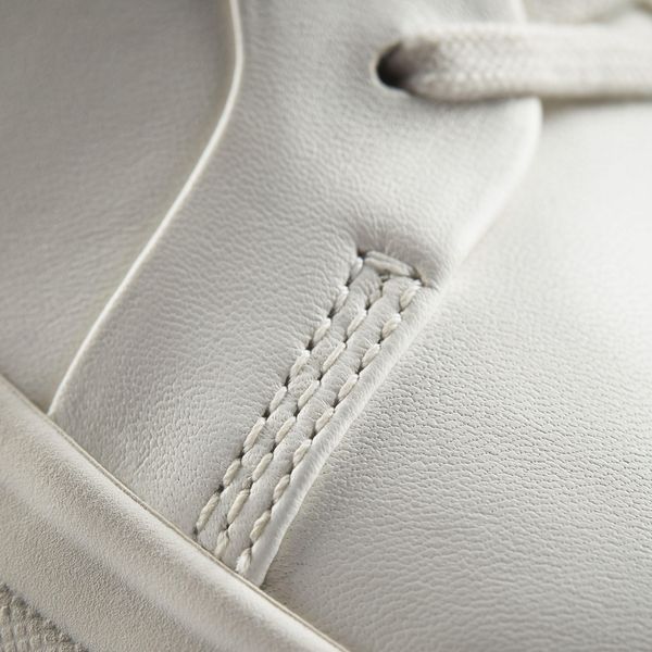 Women's Hollyhock Walk Off White Leather Sneakers - Image 7