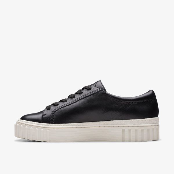 Women's Mayhill Walk Black Leather Sneakers - Image 4