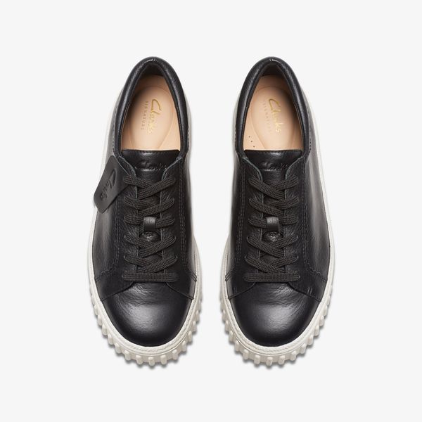 Women's Mayhill Walk Black Leather Sneakers - Image 8