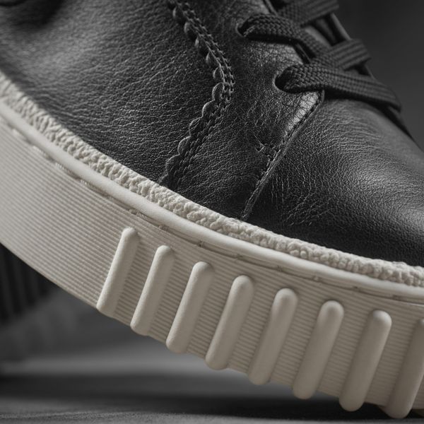 Women's Mayhill Walk Black Leather Sneakers - Image 3