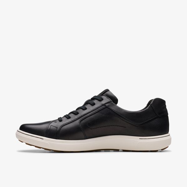 Men's Mapstone Lace Black Leather Sneakers - Image 2
