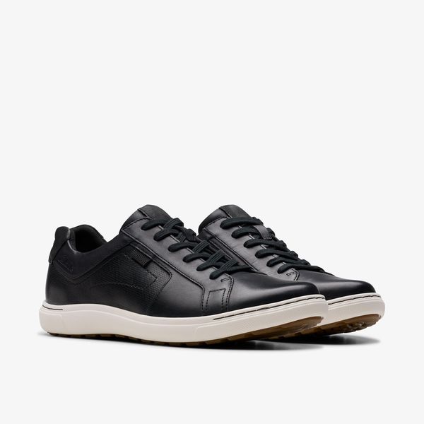 Men's Mapstone Lace Black Leather Sneakers - Image 4