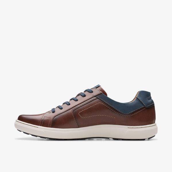 Men's Mapstone Lace Mahogany Leather Sneakers - Image 3