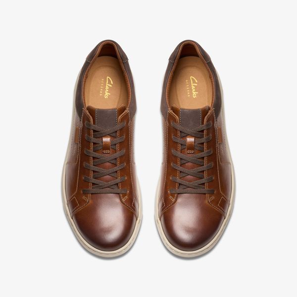 Men's Mapstone Lace Tan Leather Sneakers - Image 6