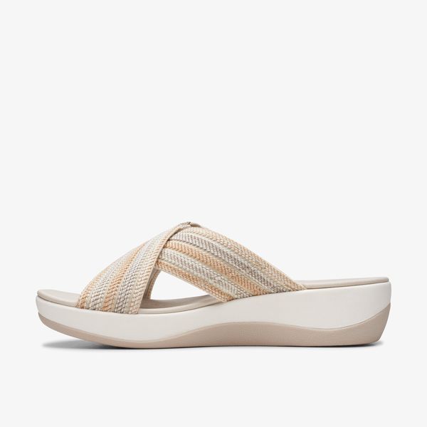 Women's Arla Wave Beige Combi Cloudsteppers™ Sandals| Clarks - Image 2