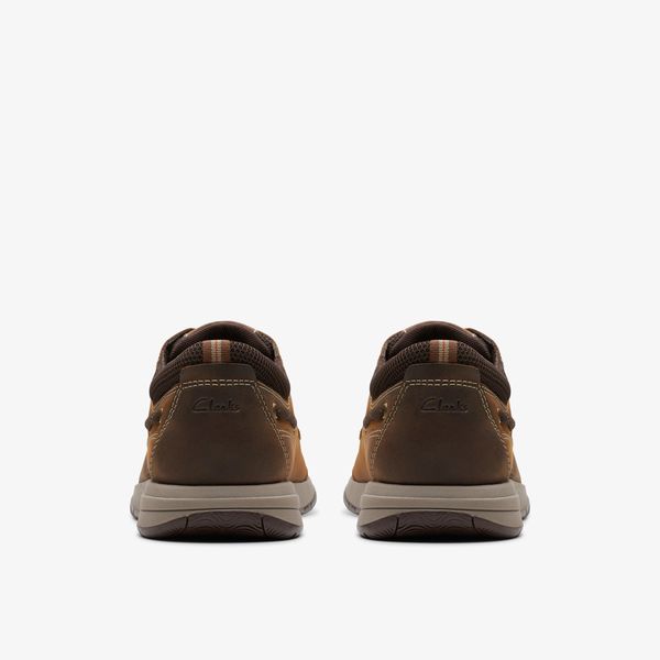 Mens Sailview Lace Beeswax Leather Boat Shoes - Image 5