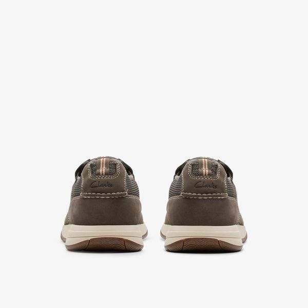Mens Sailview Step Taupe Nubuck Slip-On Boat Shoes - Image 5