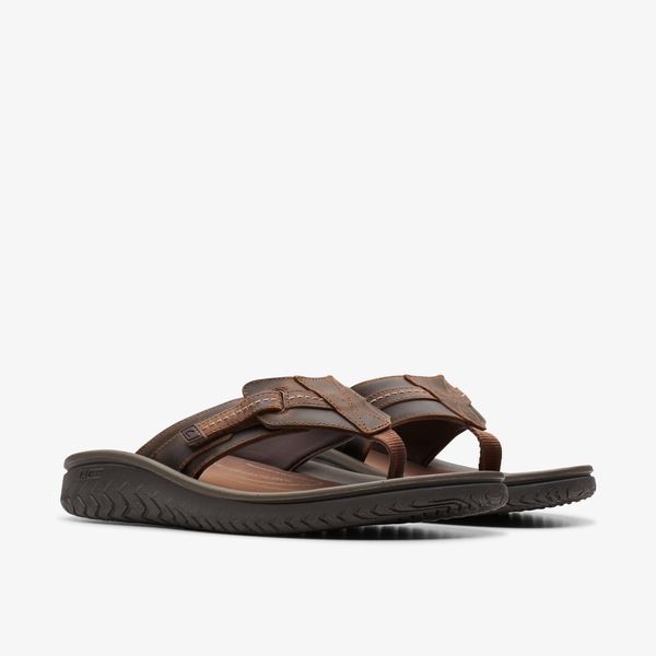 Mens Wesley Sun Beeswax Leather Flip Flop Sandals - Image 4