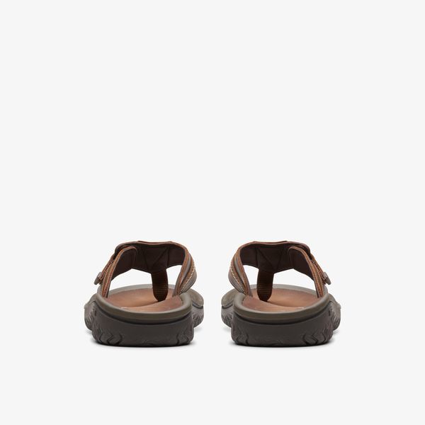 Mens Wesley Sun Beeswax Leather Flip Flop Sandals - Image 5