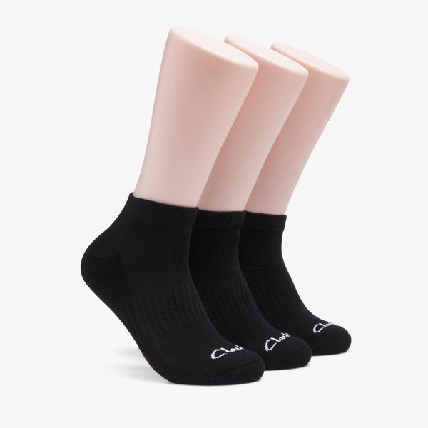MENS 3 Pack Athletic Black Socks