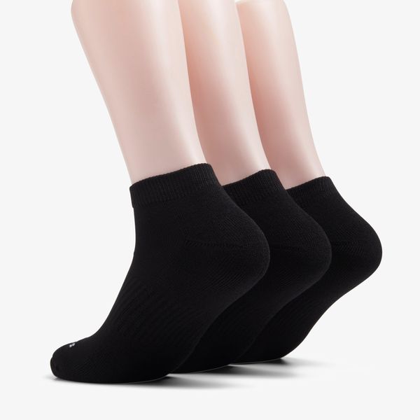 MENS 3 Pack Athletic Black Socks - Image 2