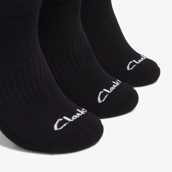MENS 3 Pack Athletic Black Socks - Image 3