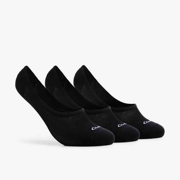 Mens 3 Pack Liners Black Socks