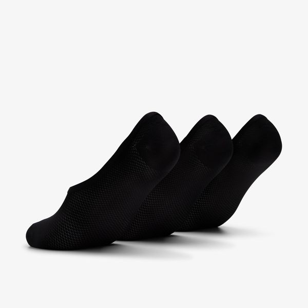 Mens 3 Pack Liners Black Socks - Image 2