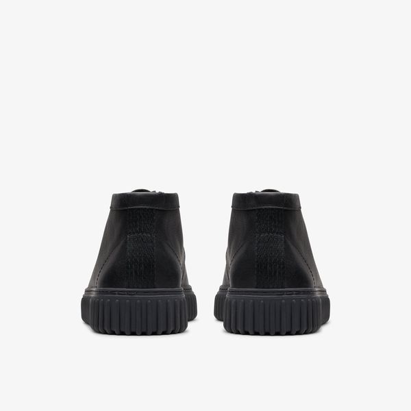 Mens Torhill Hi Black Leather Ankle Boots - Image 7