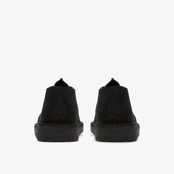 Mens Desert Trek Black Suede Shoes - Image 5