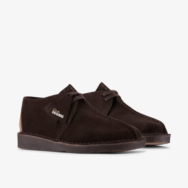 Mens Desert Trek Dark Brown Shoes - Image 4