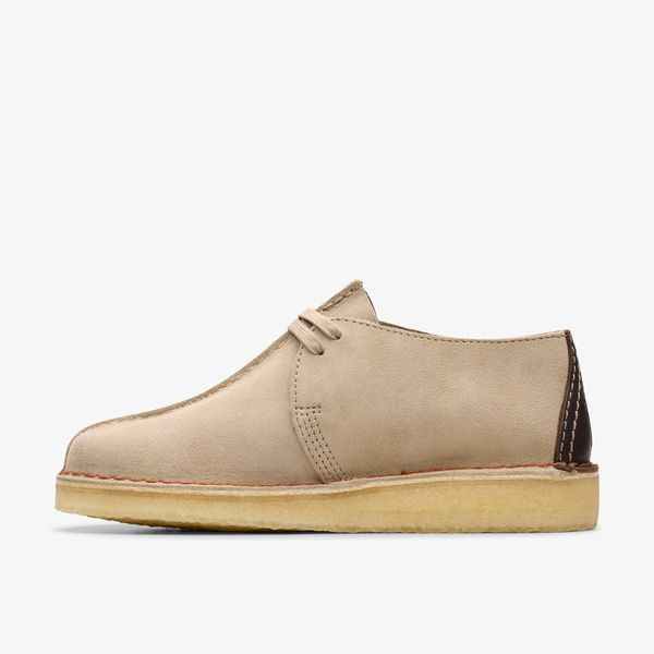 Mens Desert Trek Sand Suede Shoes - Image 2