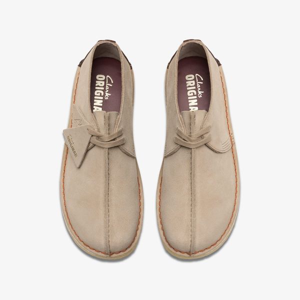 Mens Desert Trek Sand Suede Shoes - Image 6
