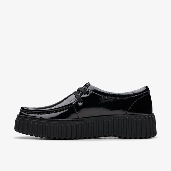 Womens Torhill Bee Black Patent Wallabee - Image 2